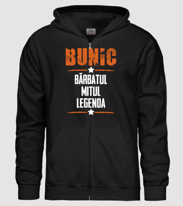 Bunic - bărbatul, mitul, legenda model negru pe tricou