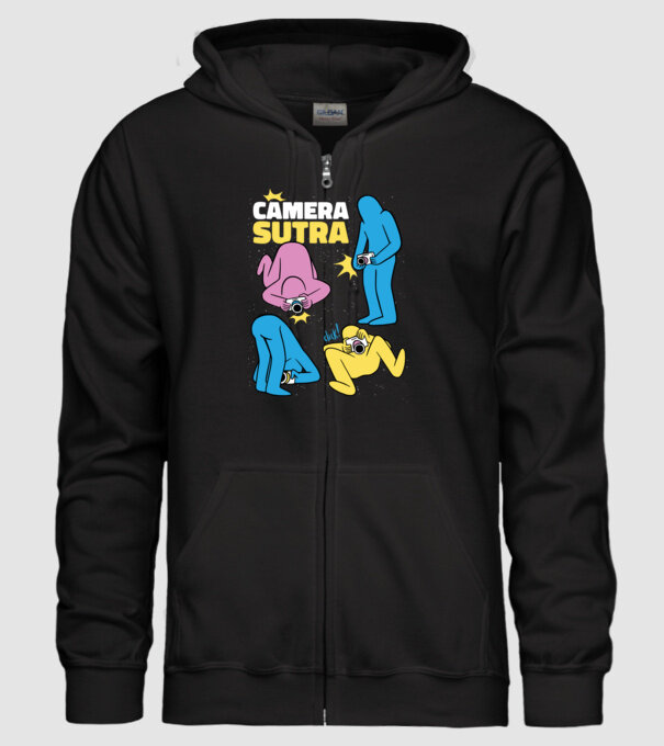 Camera sutra 2 model negru pe tricou