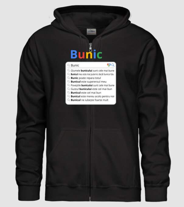 căutare Google Bunic model negru pe tricou