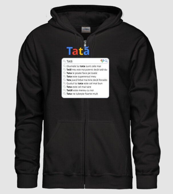 căutare Google Tată model negru pe tricou