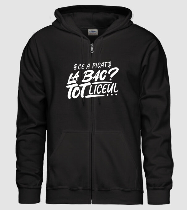 Ce a picat la bac model negru pe tricou