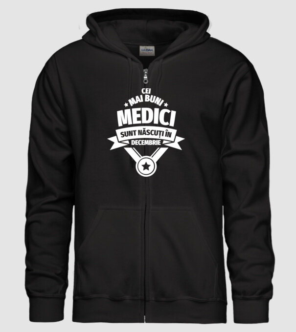 Cei mai buni medici sunt născuți în Decembrie model negru pe tricou
