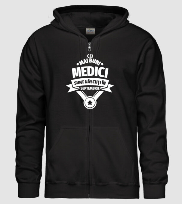 Cei mai buni medici sunt născuți în Septembrie model negru pe tricou