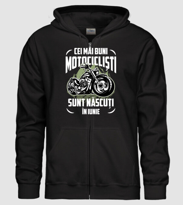Cei mai buni motocicliști sunt născuți în Iunie model negru pe tricou