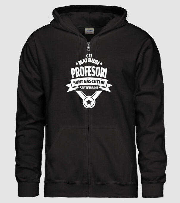 Cei mai buni profesori sunt născuți în Septembrie model negru pe tricou