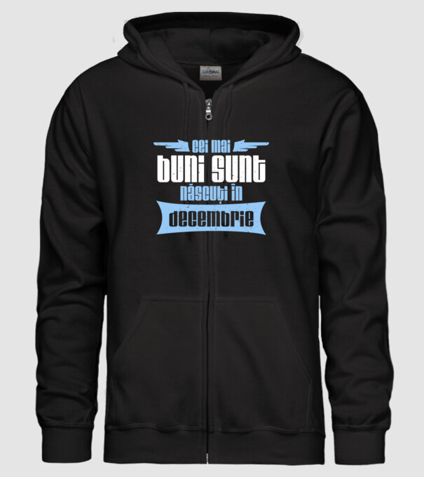 Cei mai buni sunt născuți în decembrie model negru pe tricou