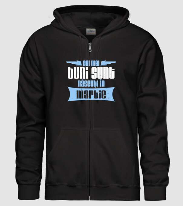 Cei mai buni sunt născuți în martie model negru pe tricou