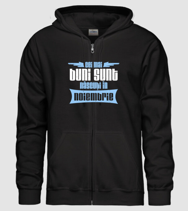 Cei mai buni sunt născuți în noiembrie model negru pe tricou