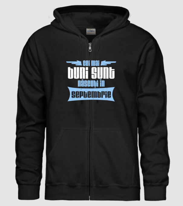 Cei mai buni sunt născuți în septembrie model negru pe tricou