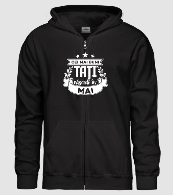 Cei mai buni tați sunt născuți în Mai model negru pe tricou