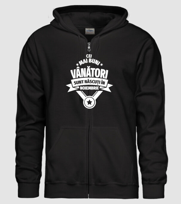 Cei mai buni vânători sunt născuți în Noiembrie model negru pe tricou
