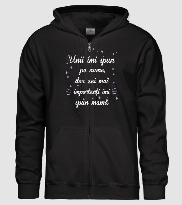 Unii îmi spun pe nume, dar cei mai importanți îmi spun mamă model negru pe tricou