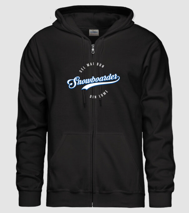 cel mai bun snowboarder din lume model negru pe tricou