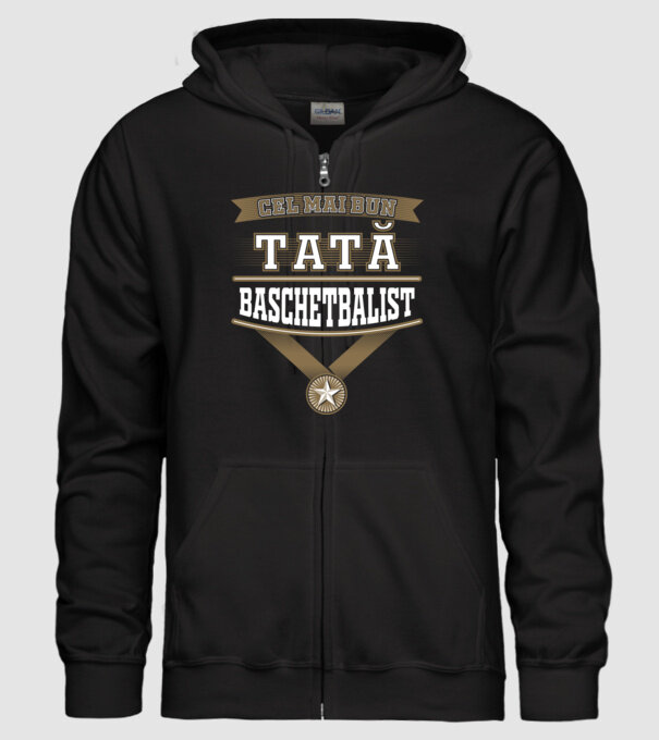 Cel mai bun tată baschetbalist model negru pe tricou