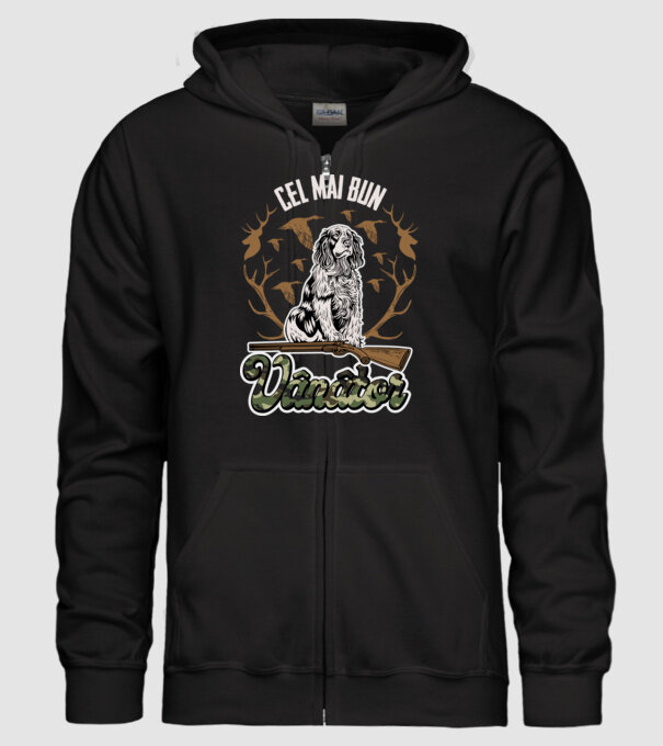 Cel mai bun vânător model negru pe tricou