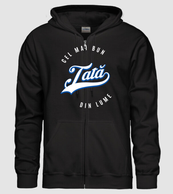 Cel mai bun TATĂ din lume model negru pe tricou