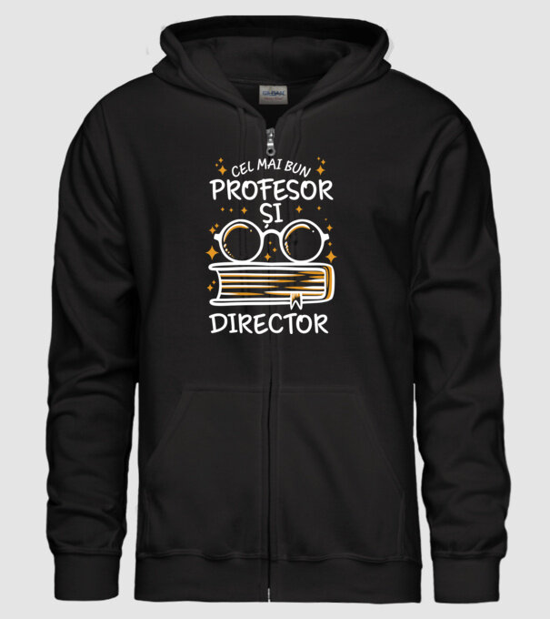 Cel mai profesor director model negru pe tricou