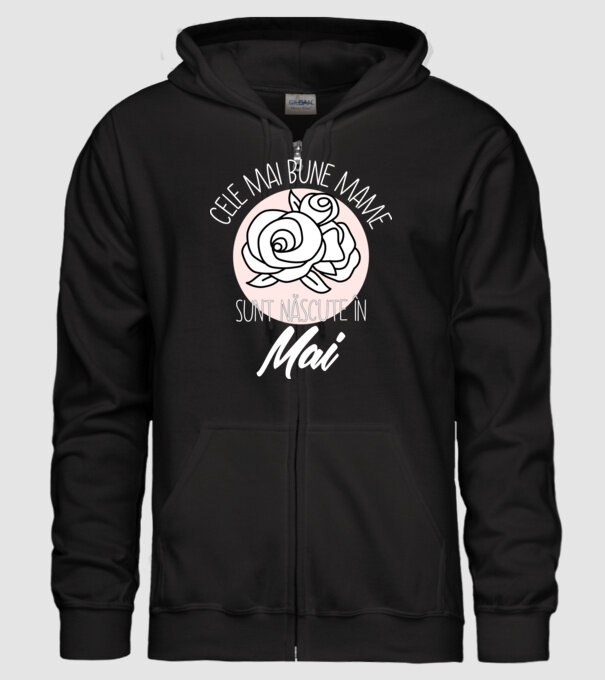 Cele mai bune mame sunt născute în Mai model negru pe tricou