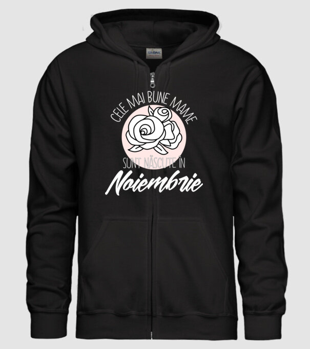 Cele mai bune mame sunt născute în Noiembrie model negru pe tricou