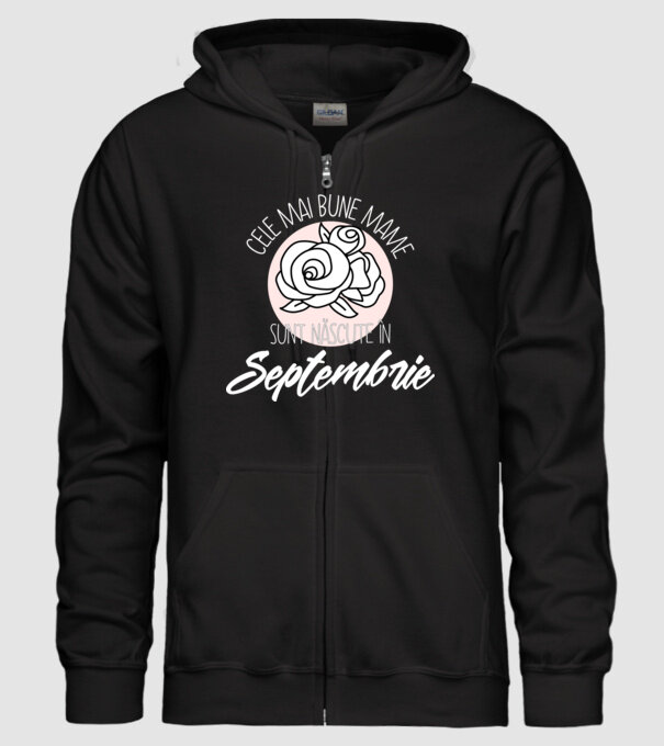 Cele mai bune mame sunt născute Septembrie model negru pe tricou