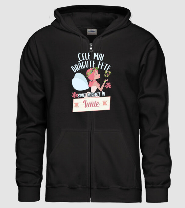 Cele mai drăguțe fete sunt născute în iunie. model negru pe tricou