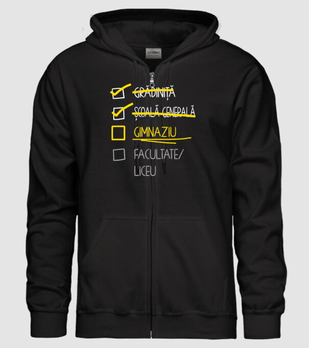Cheklist educație - Școala primară negru model negru pe tricou
