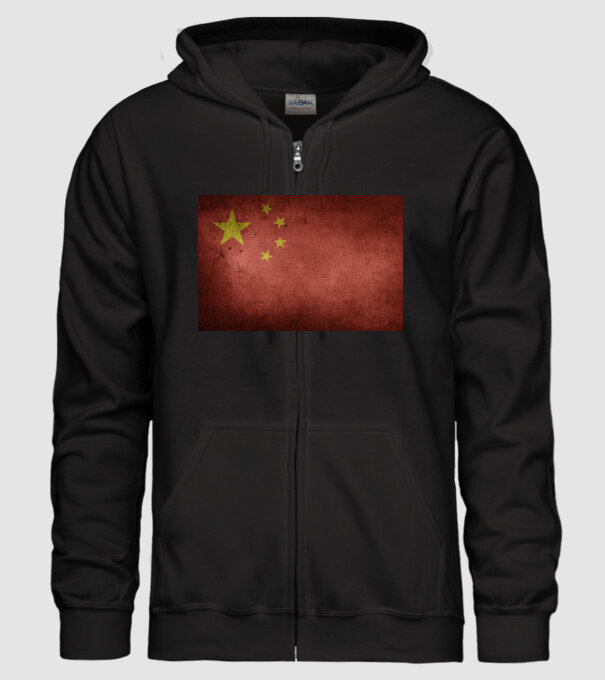 CHINA model negru pe tricou