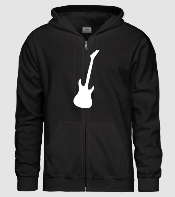 chitară model negru pe tricou