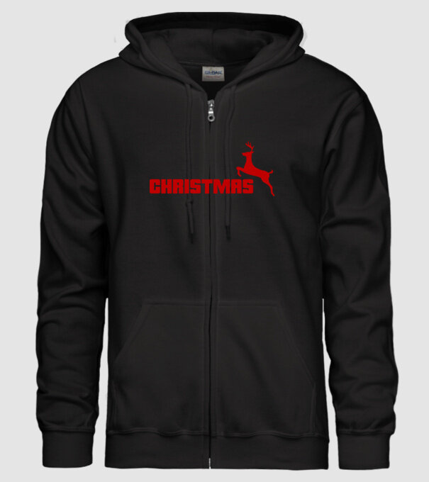 Christmas logo model negru pe tricou