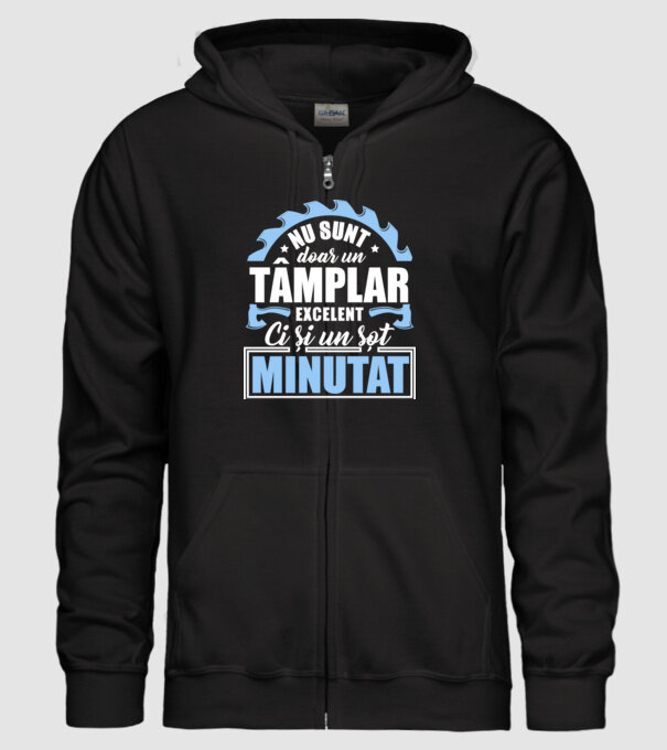 Nu sunt doar un tâmplar excelent, ci și un soț minunat! model negru pe tricou