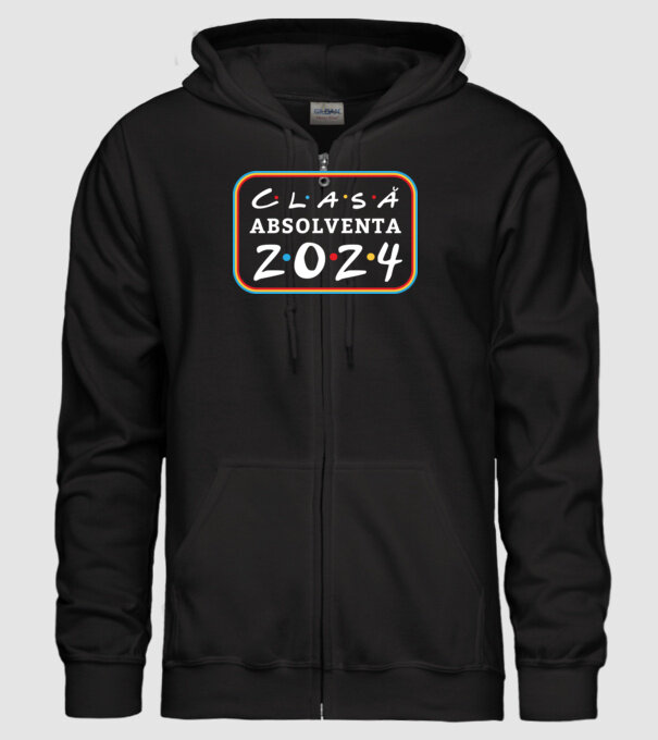 Clasă absolventă friends model negru pe tricou