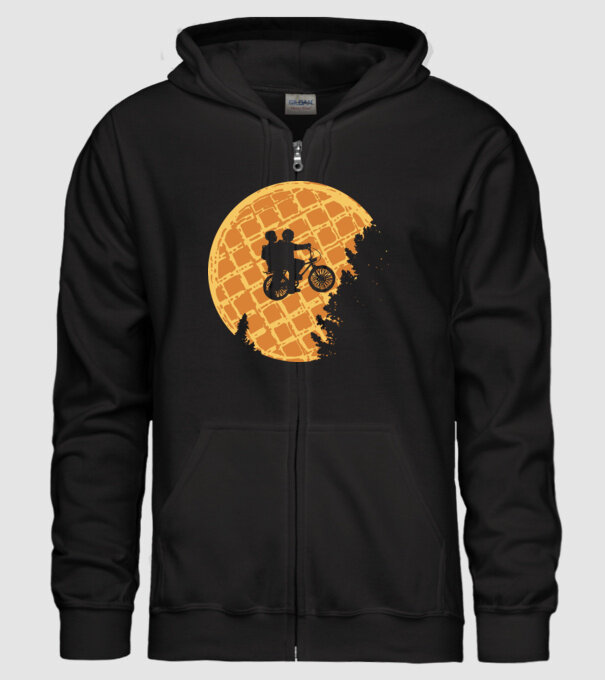 cookie moon stranger things model negru pe tricou