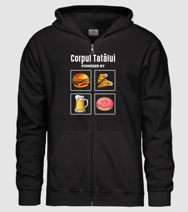 Corpul Tatălui model negru pe tricou