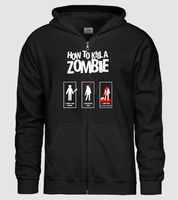Cum să omorăm zombi model negru pe tricou