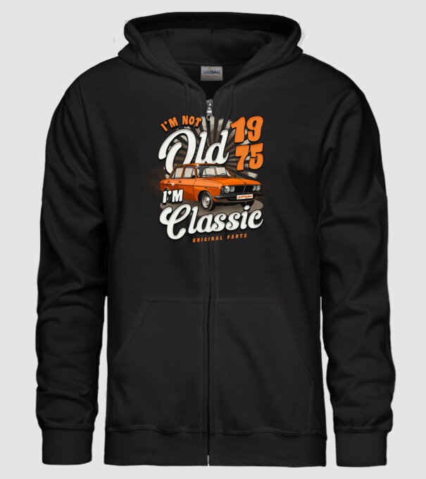 DACIA 1975 model negru pe tricou