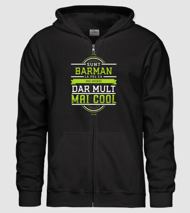 sunt barman, la fel ca toți ceilalți, dar mult mai cool model negru pe tricou