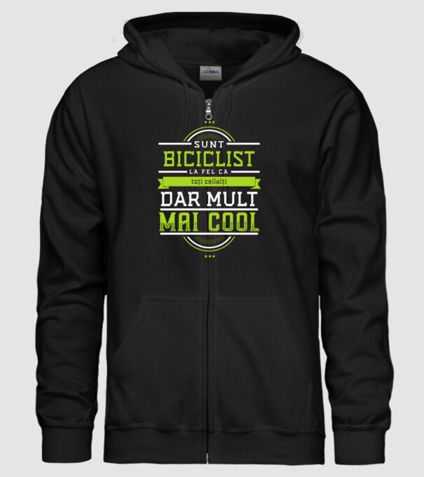 sunt biciclist, la fel ca toți ceilalți, dar mult mai cool model negru pe tricou