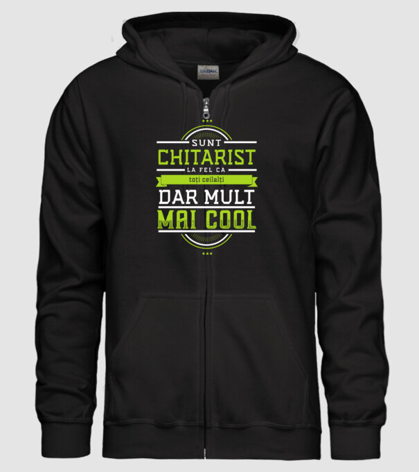 sunt chitarist, la fel ca toți ceilalți, dar mult mai cool model negru pe tricou