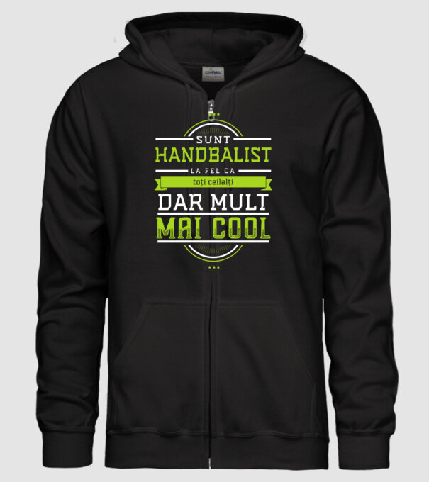 Sunt handbalist, la fel ca toți ceilalți, dar mult mai cool model negru pe tricou
