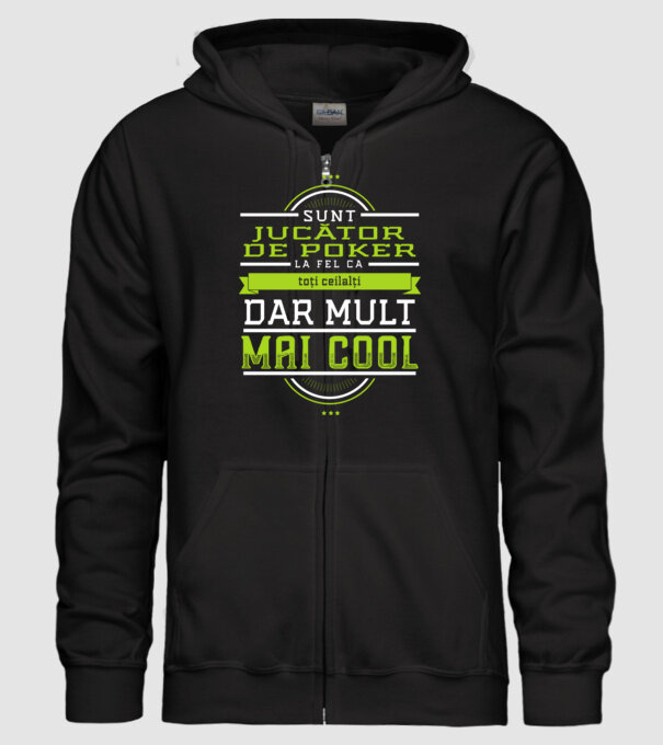 Sunt jucător de poker, la fel ca toți ceilalți, dar mult mai cool model negru pe tricou
