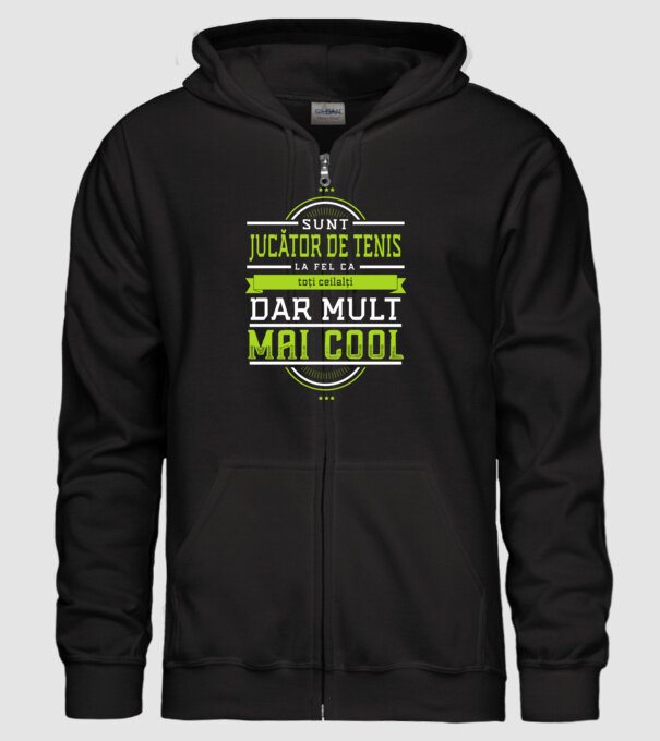 sunt jucător de tenis, la fel ca toți ceilalți, dar mult mai cool model negru pe tricou
