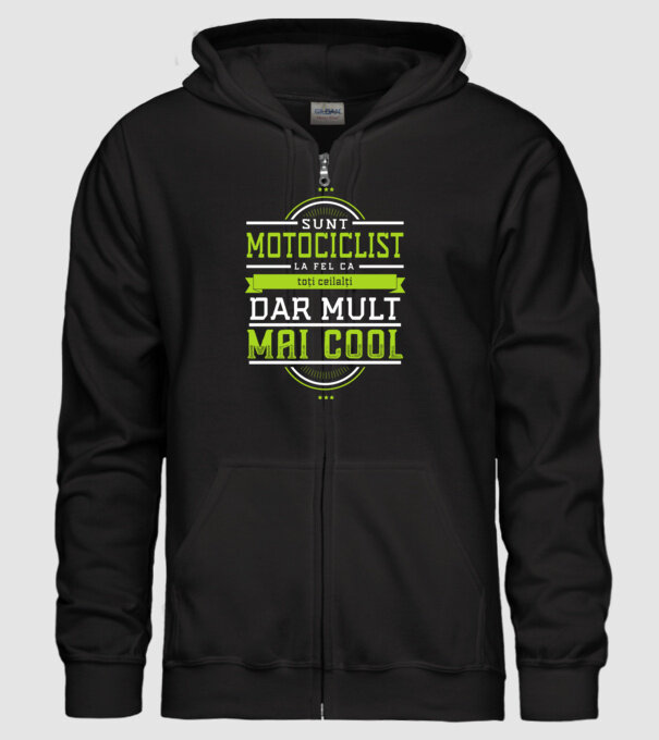 sunt motociclist, la fel ca toți ceilalți, dar mult mai cool model negru pe tricou