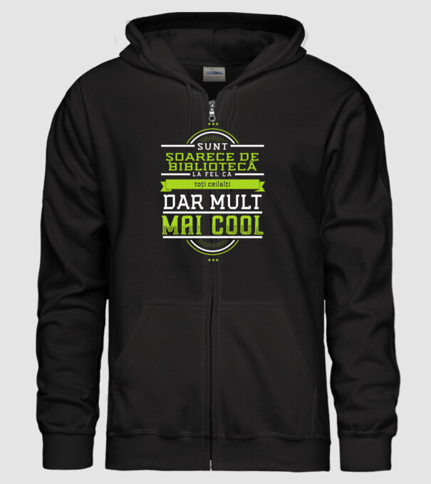 sunt șoarece de bibliotecă, la fel ca toți ceilalți, dar mult mai cool model negru pe tricou
