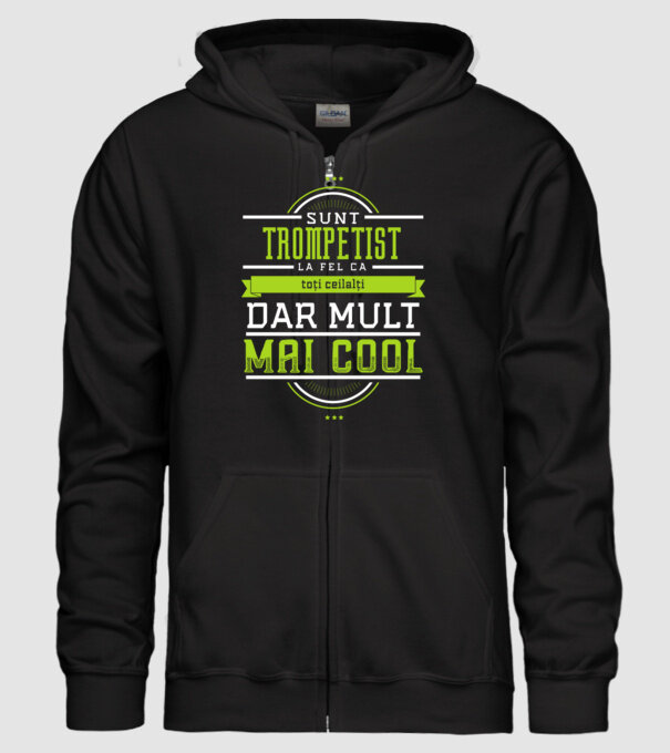 sunt un trompetist, la fel ca toți ceilalți, dar mult mai cool model negru pe tricou