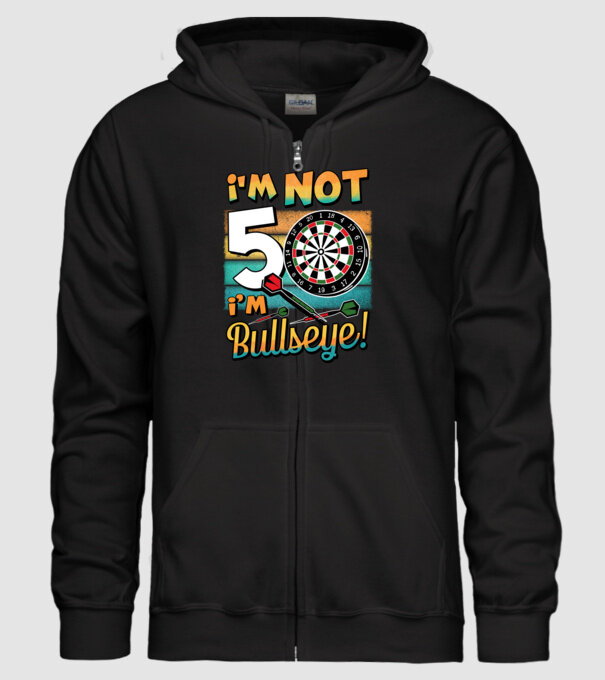 Darts Birthday 50 years old model negru pe tricou
