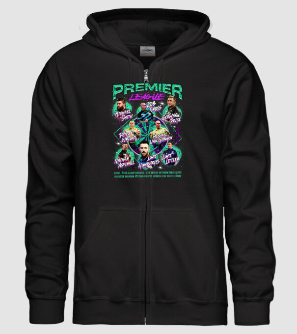 DARTS premier league 2024 model negru pe tricou