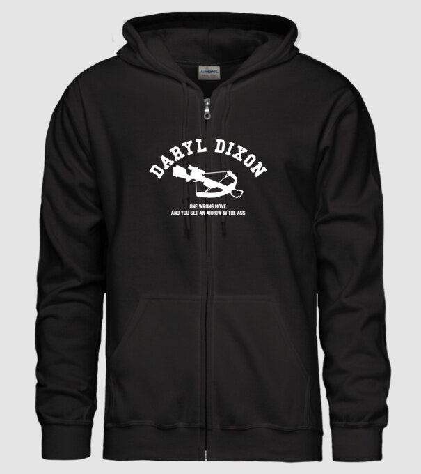 Daryl Dixon model negru pe tricou