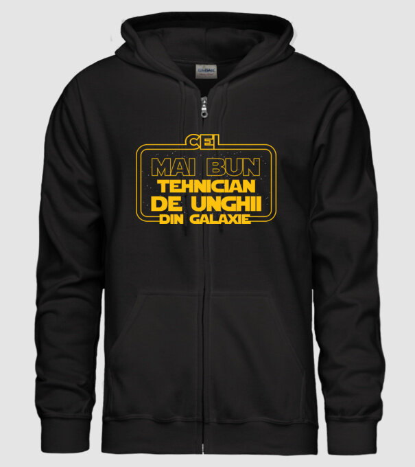 Cel mai bun tehnician de unghii din galaxie model negru pe tricou