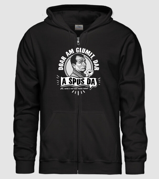 Doar am glumit, dar - a spus da - na, care-i cel mai mare idiot model negru pe tricou