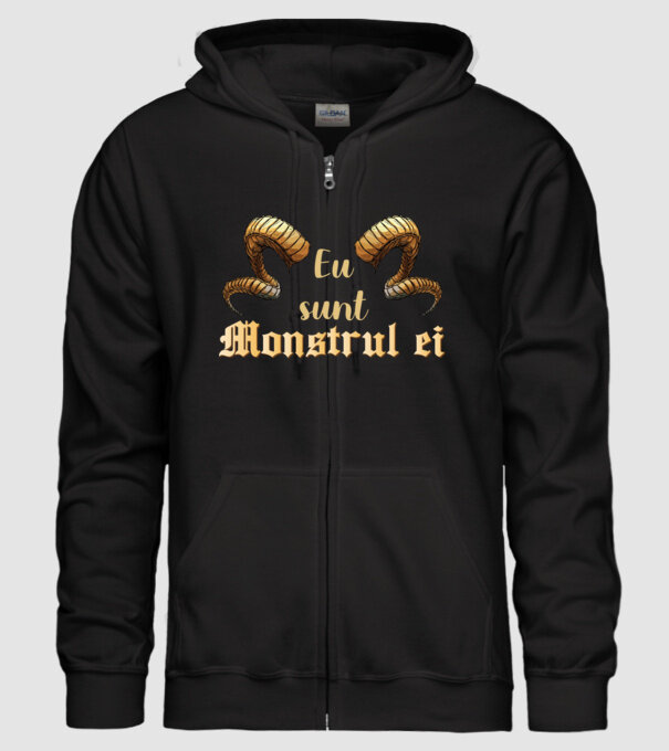 eu sunt monstrul ei model negru pe tricou